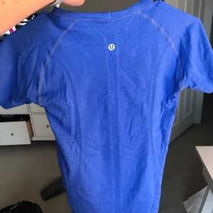 Blue lulu lemon shirt